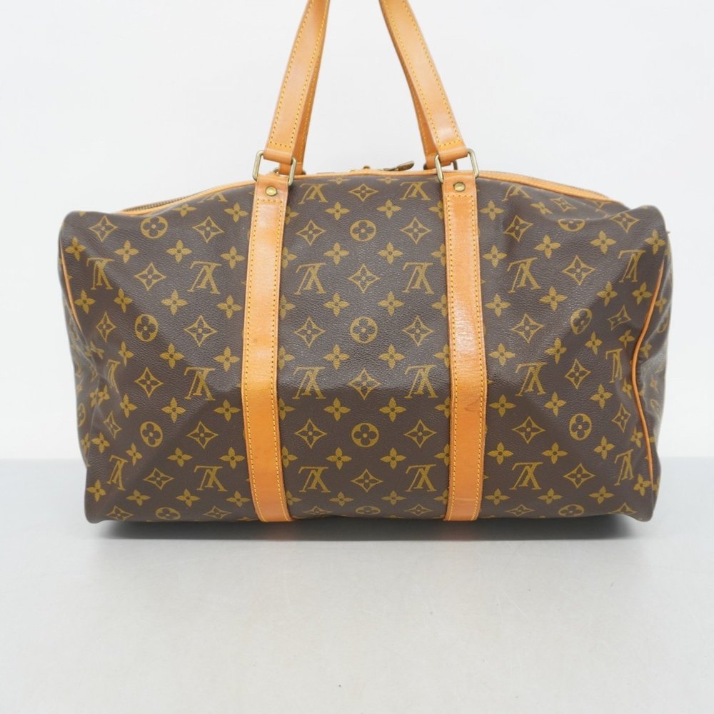 Louis Vuitton Boston Bag Monogram Sax Pool 45 M41624 Brown Men's Women's - Picture 14 of 14
